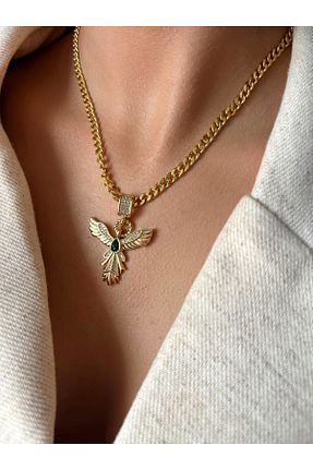 گردنبند استیل ( فولاد ) رنگی زنانه استیل ضد زنگ TRENDY ACCESSORY - کد 901839192