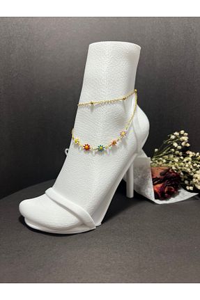 خلخال جواهر زرد زنانه استیل (فولاد) Store - کد 925446450
