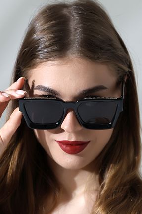 عینک آفتابی مشکی زنانه 54 Lozzo - کد 925444541