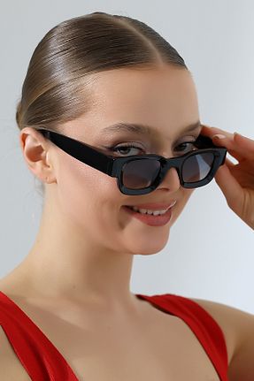 عینک آفتابی مشکی زنانه 54 Lozzo - کد 925446532