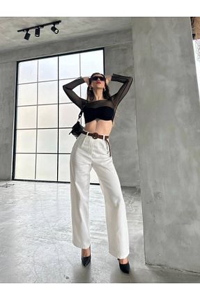 شلوار متالیک زنانه کتان MODA - کد 925453878