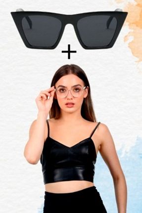 عینک آفتابی مشکی زنانه UV400 JULIANO - کد 161089845