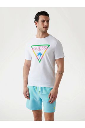 تیشرت سفید مردانه رگولار Guess - کد 922460710