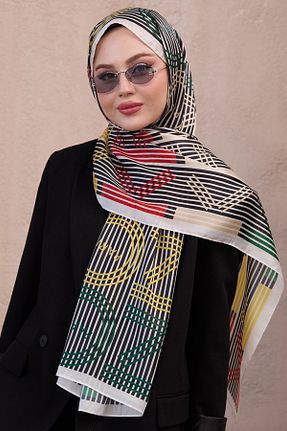 شال سفید زنانه ابریشم diorel - کد 925531241