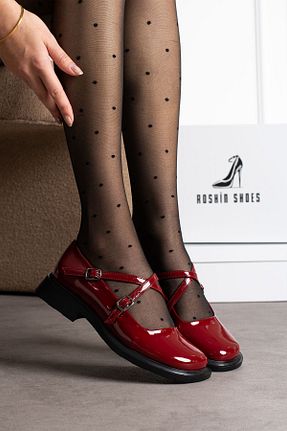 صندل زرشکی زنانه پاشنه ضخیم Sortie - کد 925832692