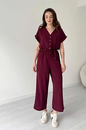 سرهمی زرشکی زنانه آستین کوتاه Sorridi - کد 925562868