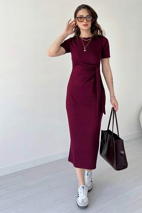 لباس زرشکی زنانه بافتنی Sorridi - کد 925561405