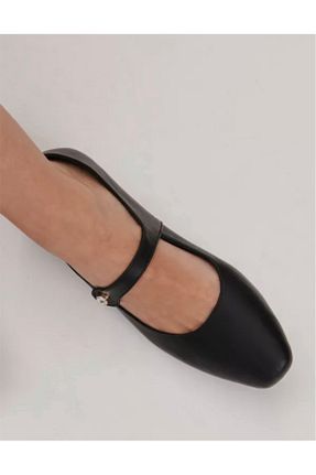 بابت مشکی زنانه چرم خالص VİNİCCİ AYAKKABI - کد 925558887