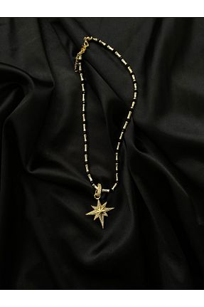 گردنبند استیل ( فولاد ) مشکی زنانه ATS - کد 925536599