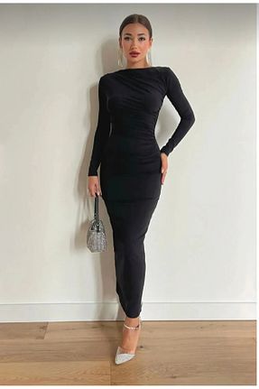 لباس مشکی زنانه بافتنی Safgiyim44 - کد 920614915