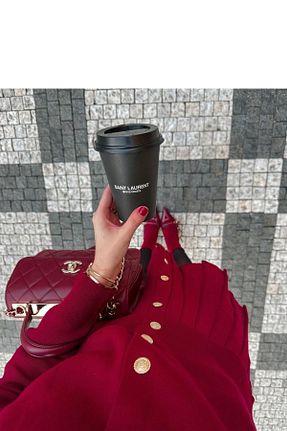 ست بالاتنه و پائین تنه زرشکی زنانه تریکو Alegre - کد 871362420