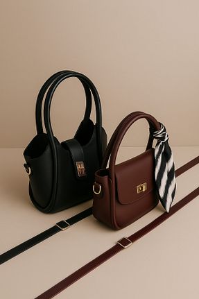 کیف دوشی رنگی زنانه چرم مصنوعی NOTHING - کد 925569813