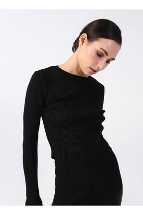 پلیور مشکی زنانه ساده Black on Black - کد 925856858
