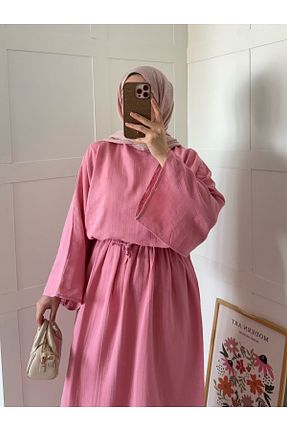 ست بالاتنه و پائین تنه نباتی زنانه بافتنی Moda Lippa - کد 943321852