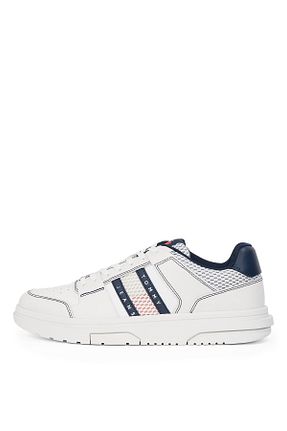 کفش اسنیکر سفید مردانه بند دار Tommy Hilfiger - کد 925631768
