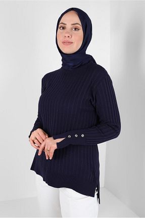 پلیور سرمه ای زنانه ساده Alvina - کد 795458436
