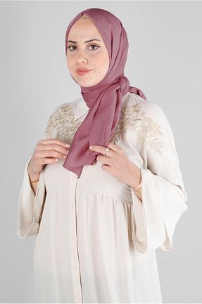 شال صورتی زنانه پنبه ای Alvina - کد 796282397