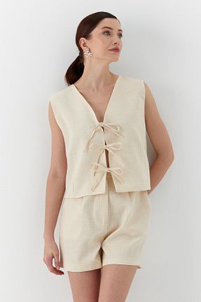 بلوز سفید زنانه ساده Shopping Shop - کد 925921943