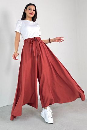 شلوار قهوه ای زنانه بافتنی Cappmoda - کد 925685339
