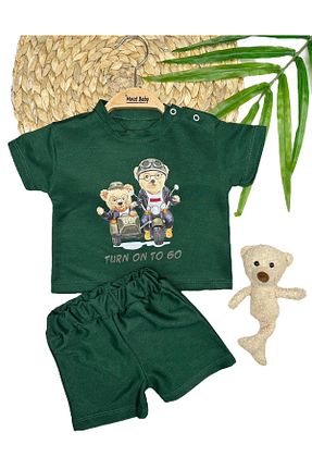 ست نوزادی خاکی بچه گانه پنبه ای Murat Baby - کد 925659786