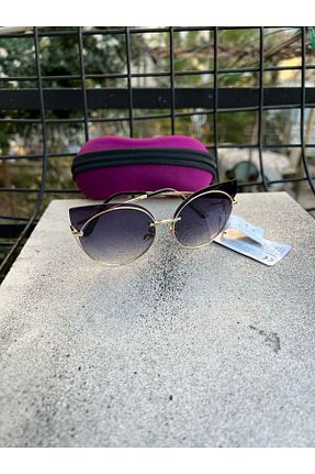 عینک آفتابی طلائی زنانه پلاریزه Sunglasses - کد 925700534