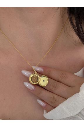 گردنبند نقره زرد زنانه 925 عیار Reorah Collection - کد 925697711