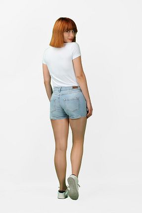 شلوارک و برمودا سرمه ای زنانه Straight BALİNS - کد 682393302