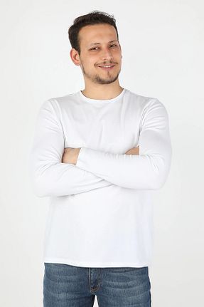 تیشرت سفید مردانه رگولار BALİNS - کد 43505472
