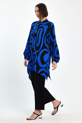 ست بالاتنه و پائین تنه حجاب آبی زنانه رگولار Genel Markalar - کد 823725382