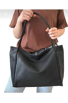 کیف دوشی مشکی زنانه چرم مصنوعی mnb style - کد 860757477