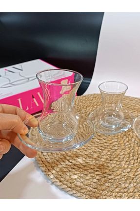 لیوان رنگی شیشه ÇAYLAR AVM - کد 899136766