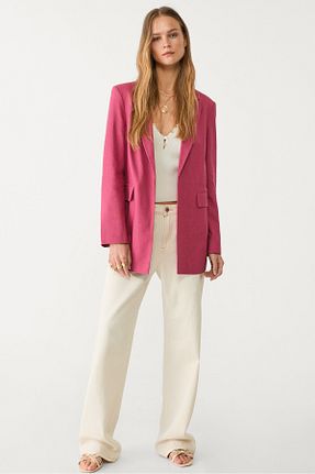 کت صورتی زنانه اورسایز Stradivarius - کد 926332158