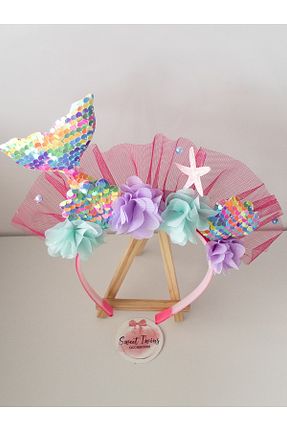 تاج صورتی بچه گانه مخلوط پلی استر Sweet twins accessories - کد 925754714