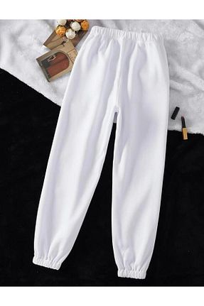 شلوار کرمگن سفید زنانه پاچه کش دار RPT MODA - کد 925751491