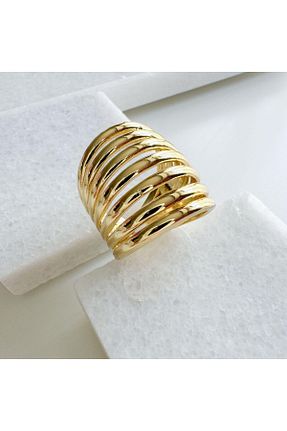 انگشتر جواهر طلائی زنانه روکش طلا VenüsDesign - کد 812143822