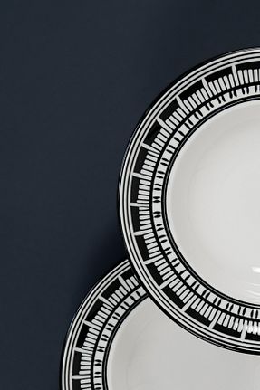 بشقاب مشکی پرسلن EBUTAY - کد 925744488