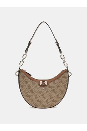 کیف دستی قهوه ای زنانه ابعاد کوچک Guess - کد 925740501