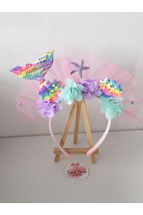 تاج صورتی بچه گانه مخلوط پلی استر Sweet twins accessories - کد 925754780