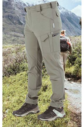 شلوار بژ مردانه لیکرا SNOWMOUNT - کد 925763600