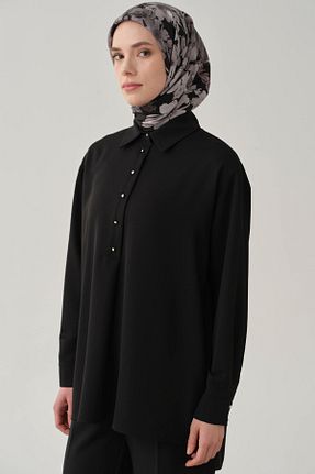 بلوز حجاب مشکی زنانه ویسکون Tuğba - کد 925764105