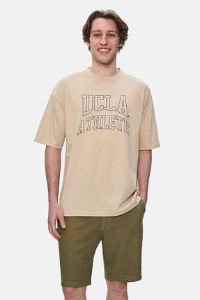 تیشرت قهوه ای مردانه رگولار Ucla - کد 925771049