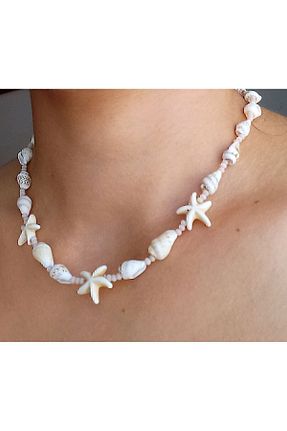 گردنبند جواهر بژ زنانه پوسته BNGaksesuar - کد 836175359