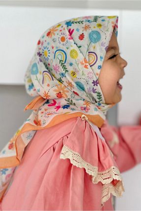 روسری سفید پنبه ای Sima - کد 925773097