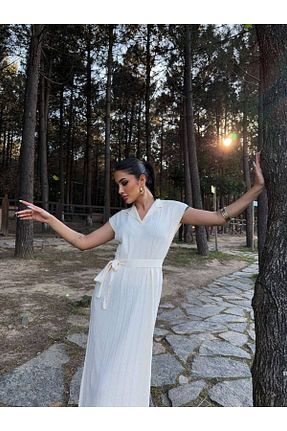 لباس سفید زنانه تریکو newmisal - کد 925771782