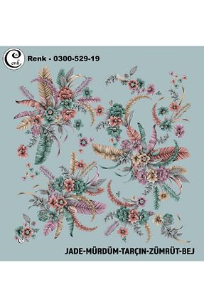 روسری رنگی پلی استر Cenk - کد 925800787