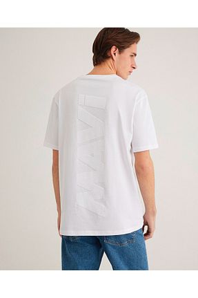 تیشرت سفید مردانه Loose Mavi - کد 925802556