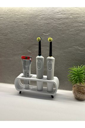 جای مسواک سفید پلاستیک 3D DESİNG MARKET - کد 905862276