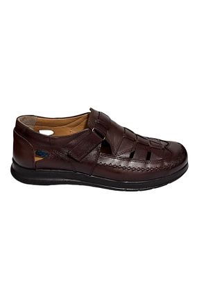 صندل قهوه ای مردانه پاشنه تخت Greyybull Shoes - کد 925840734
