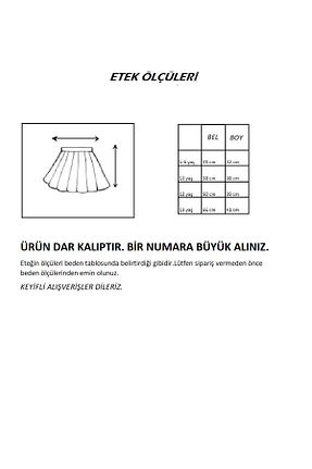 دامن مشکی بچه گانه لیکرا ZERDALİFE - کد 637351521