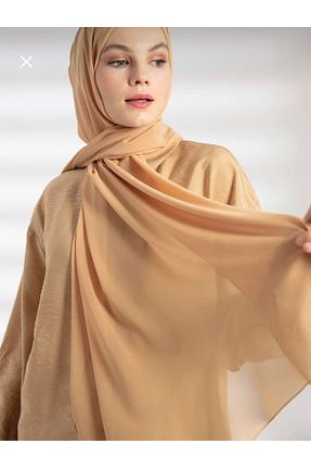 شال نارنجی زنانه شیفون Muensu - کد 925840246